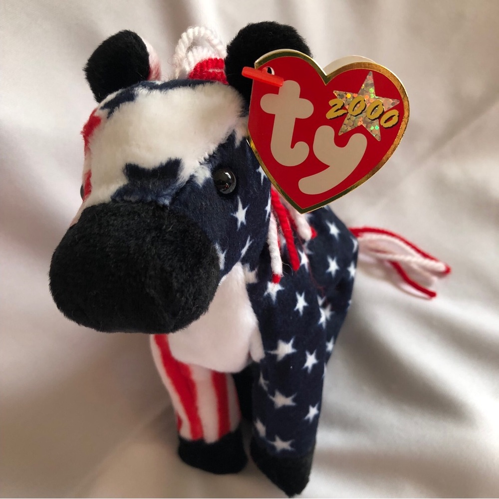 Ty Beanie Baby Lefty 2000 Democratic Donkey 54th Presidential Election